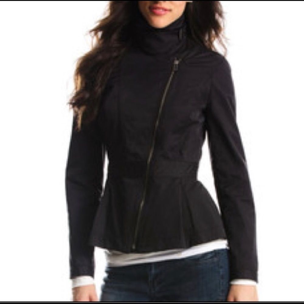 Armani Exchange Black Peplum Jacket - Picture 2 of 4